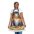 Political Chef Apron — "Let Him Cook!" Cooking Apron Featuring Biden & Clinton Caricatures