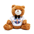 Plush Teddy Bear with Bowtie & 'Hug Me' Tee